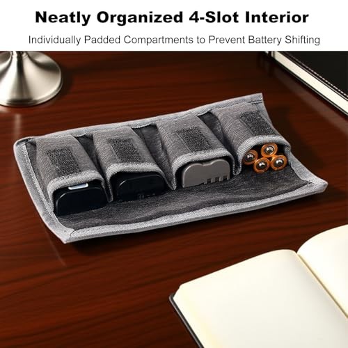 Camera Battery Case Pouch Holder Storage Organizer Bag for AA/AAA Batteries