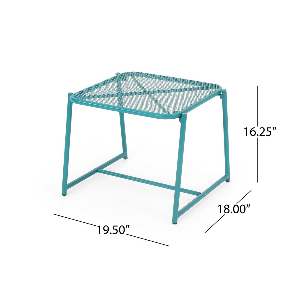 Outdoor Modern Iron Mesh 2 Seater Chat Set