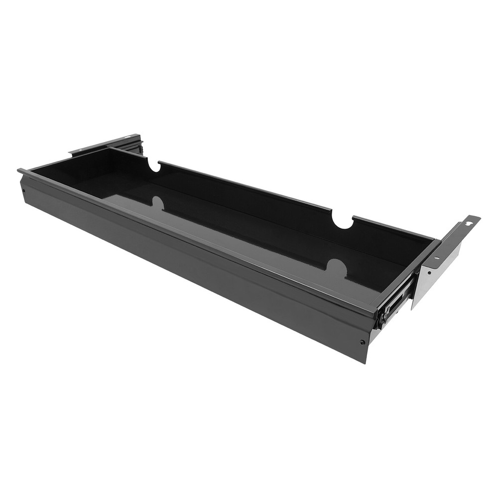 33” Black Space Saver Sliding Under Desk Storage Drawer Pull-out Drawer