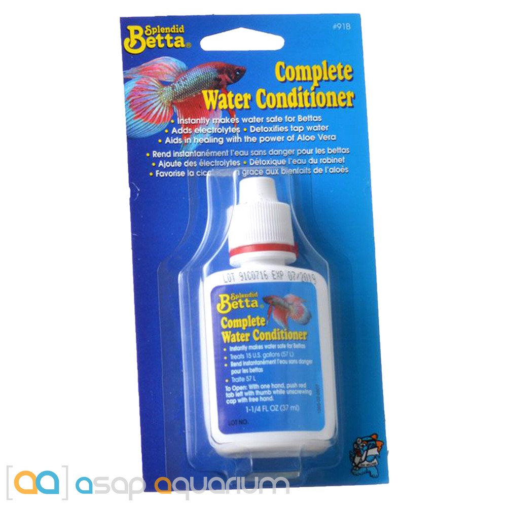 API Splendid Betta Complete Water Conditioner 1.25oz (37mL) Built-In Dropper Tip