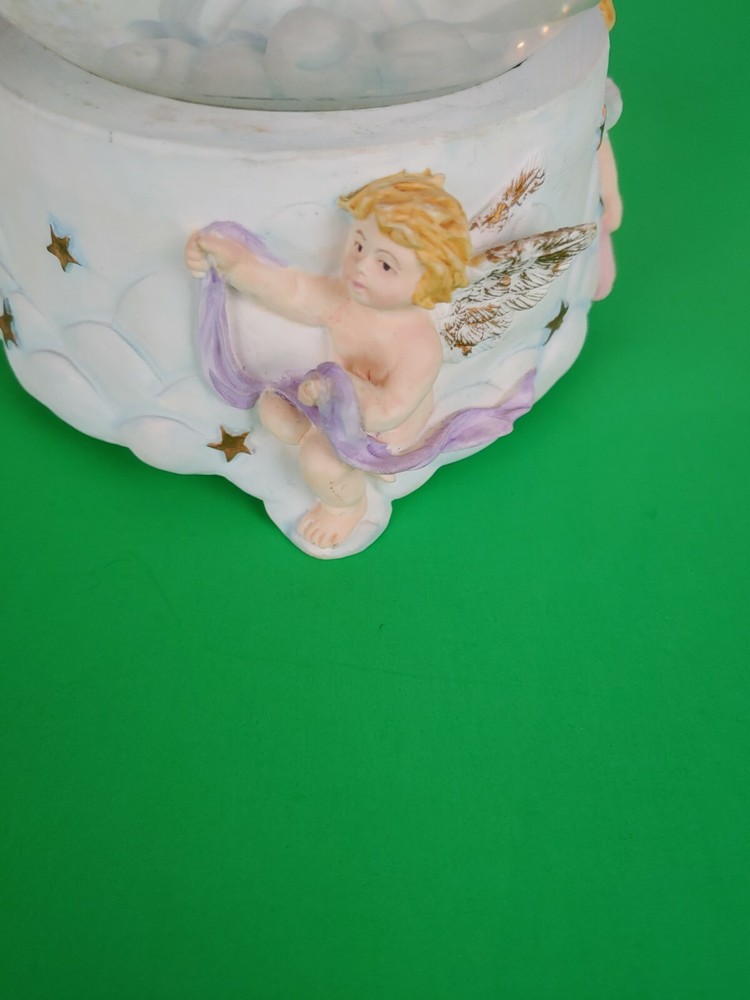 Musical Angel Snow Globe Used