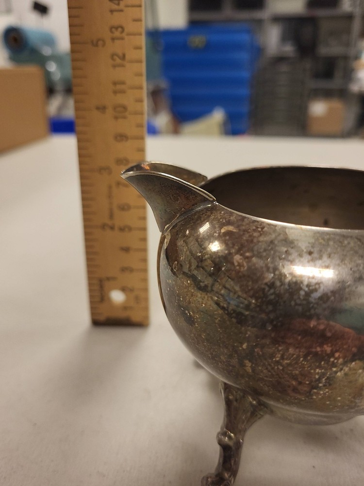 Silver Copper Creamer Small Pitcher Vintage Decorative Tableware Serveware