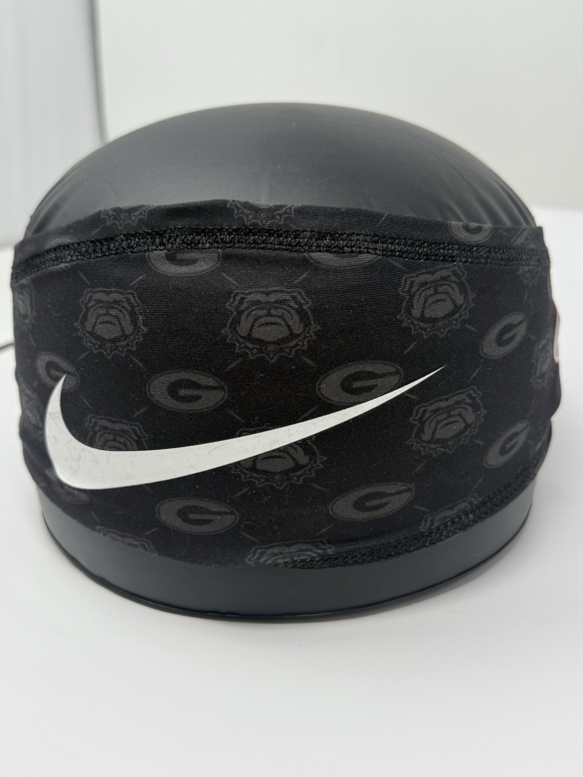 Georgia Bulldogs Football Team Issued Nike Black Wrap Headband One Size Used