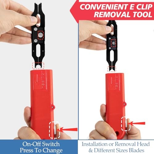 E Clips Assortment Kit with Removal and Installation E Clip Tool - E Clips
