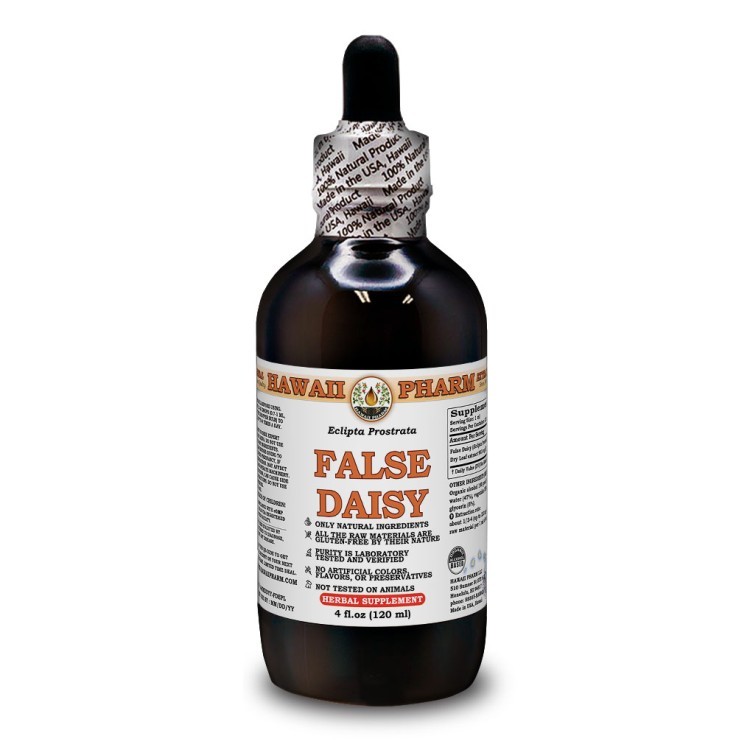 False Daisy (Eclipta Prostrata) Tincture, Dried Leaves Liquid Extract, Han Lian