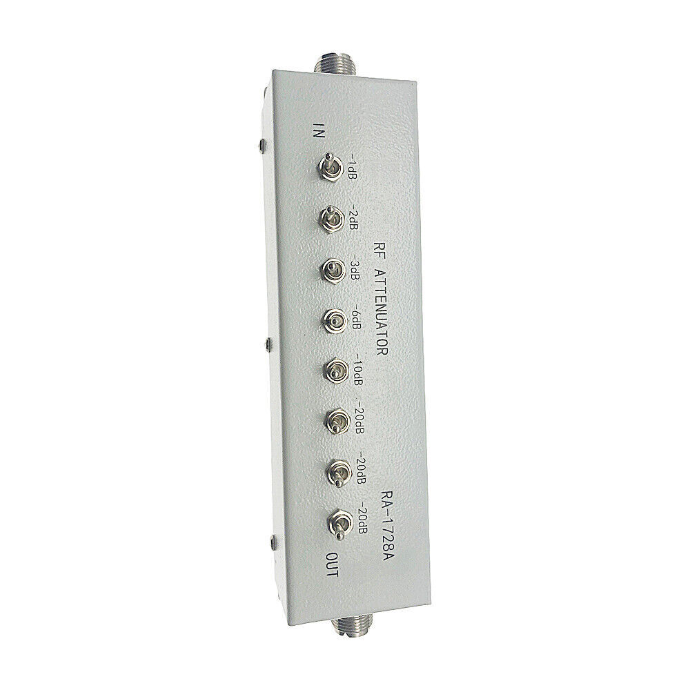 1Pcs New 0 - 82DB VARIABLE/ STEP ATTENUATOR 50 OHM for Radio Transmitter
