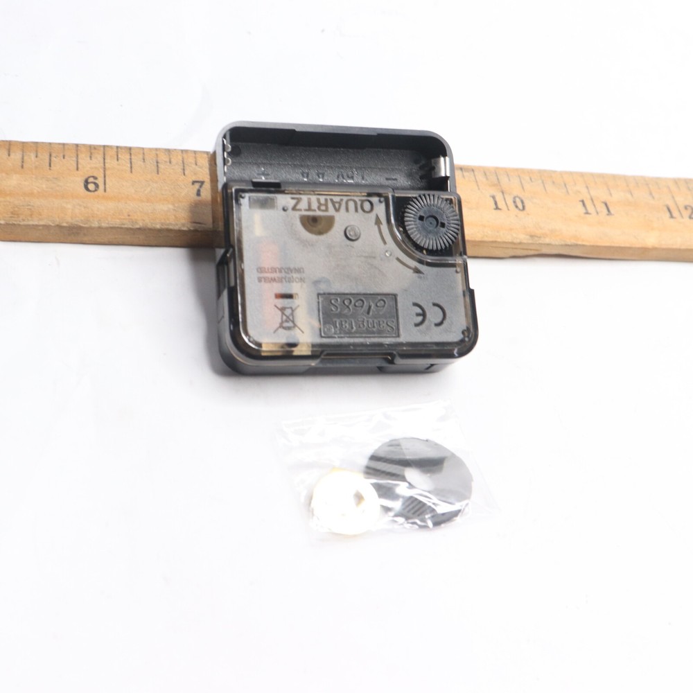Quartz Clock Movement Black 1/2" Shaft for 2-3mm Clock Dial Thick