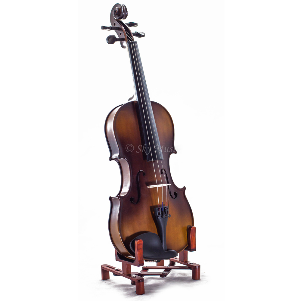 Solid Maple Spruce Wood Fiddle Violin 4/4 Full Size w Case Bow Shoulder String