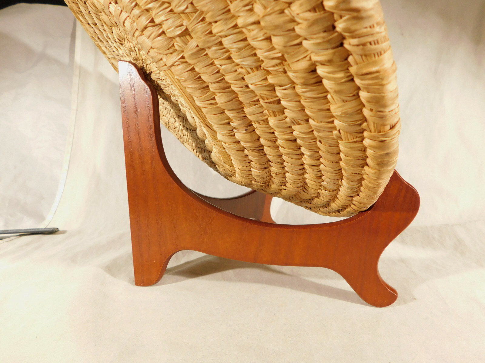 BOWL Display Stand Folding Solid WOOD Large Size