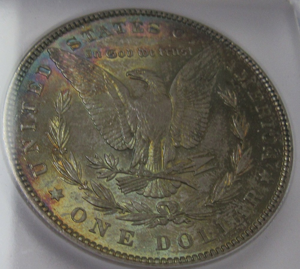 1886 Morgan Silver Dollar * MS65 * Reverse Toning