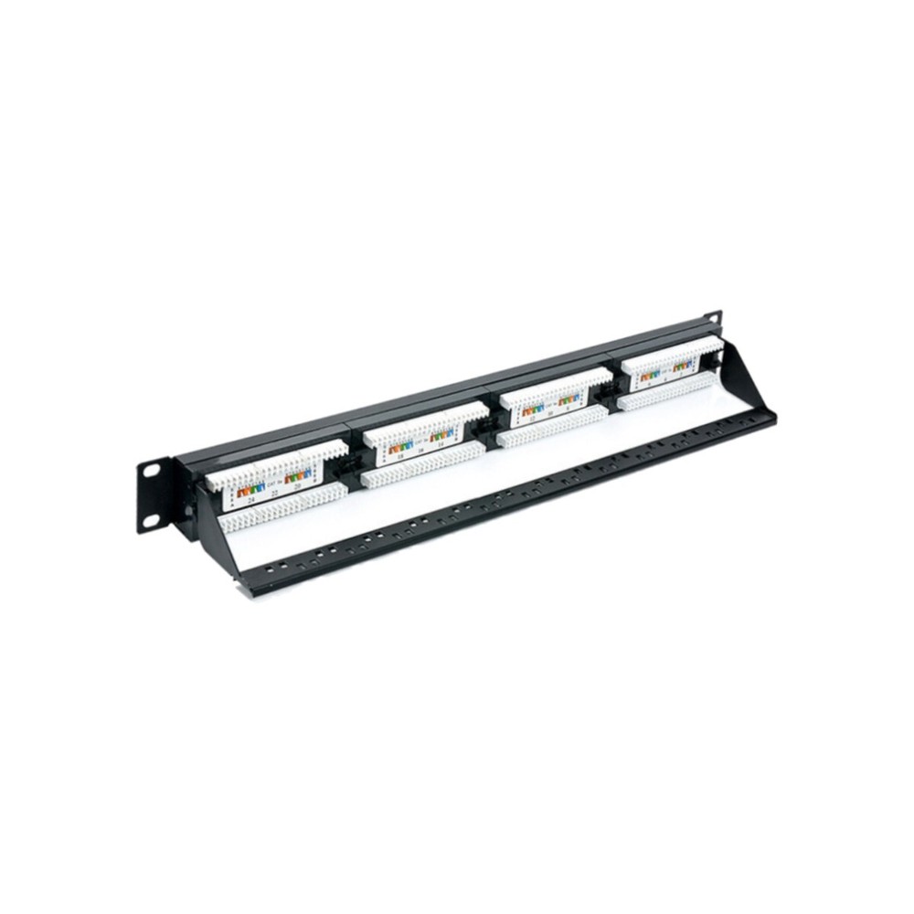 Cat5 Cat5e 110 Type Patch Panel 1U 24 Port Keystone Jack Blank Patch Panel