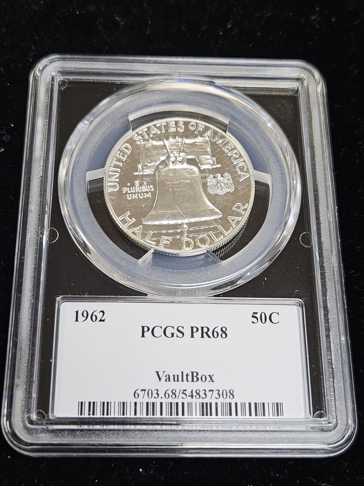 1962 Proof Franklin Half Dollar PCGS VaultBox PR68