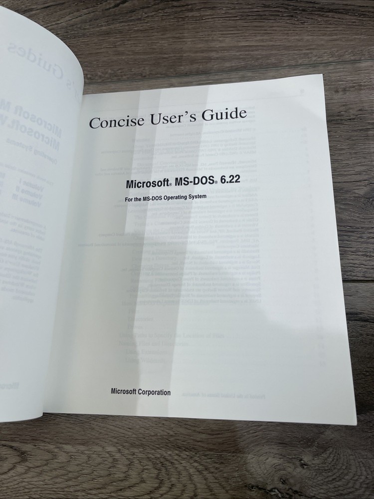 Microsoft Windows For Workgroups 3.11 & MS-DOS 6.22 Users Guide