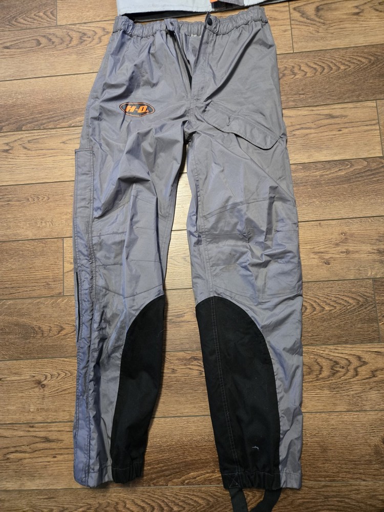 Harley-Davidson Reflective Gray and Orange Waterproof Rain Suit Jacket Medium