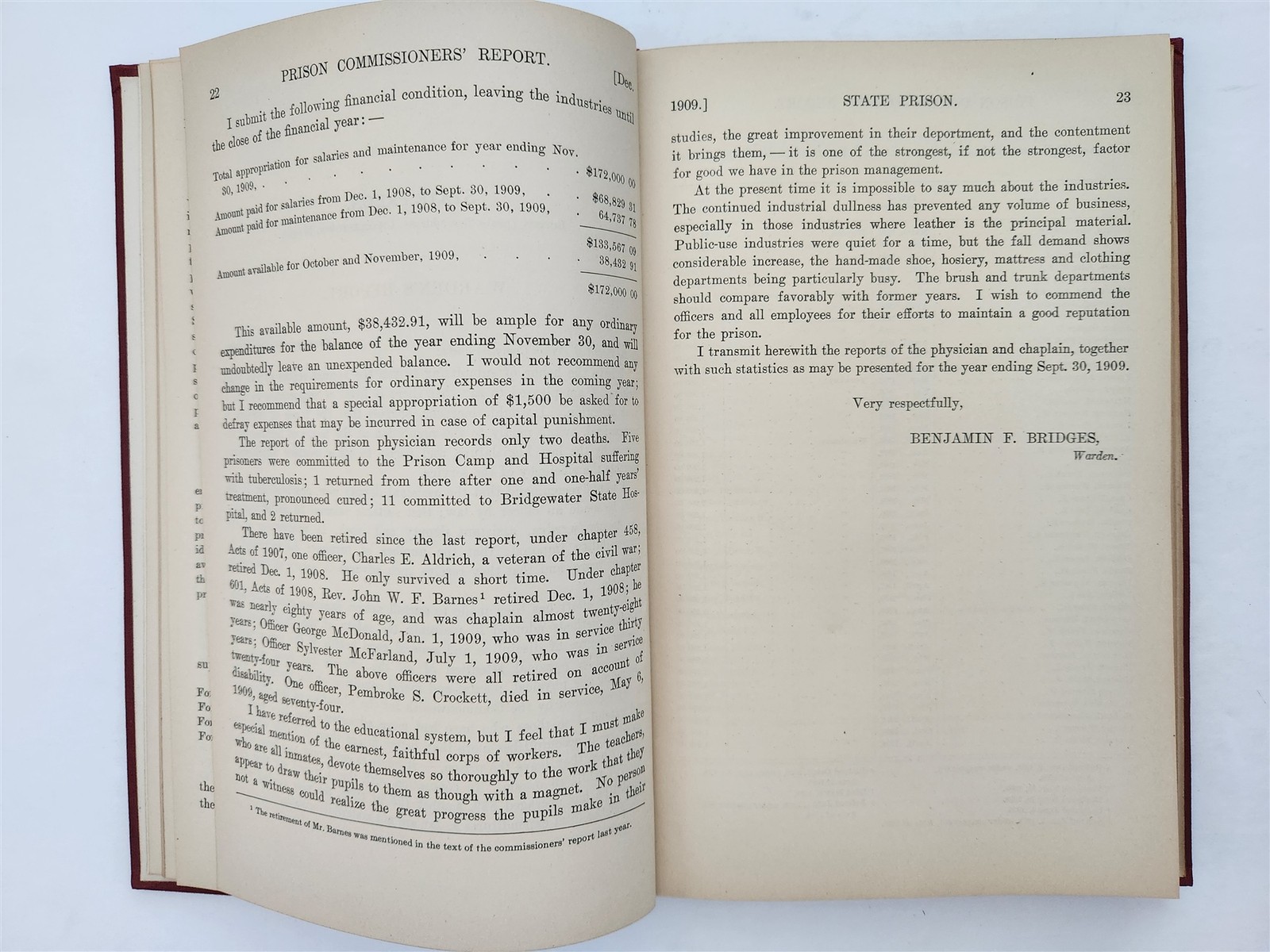 1910 antique MASSACHUSETTS PRISONS murder convicts hospital photos criminology