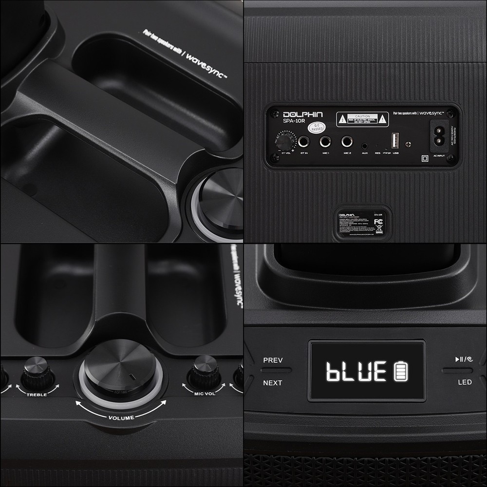 Powered Portable Column Array PA System Bluetooth Speaker with 12" Subwoofer NEW