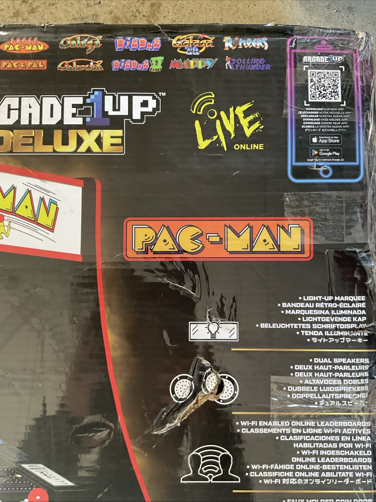 Arcade1Up PAC-MAN Deluxe Arcade Machine - Yellow