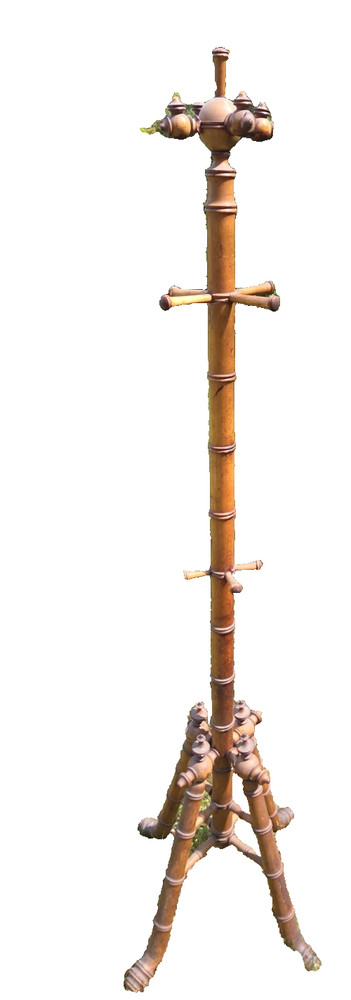 Bamboo Hall Tree Coat Rack Victorian antique