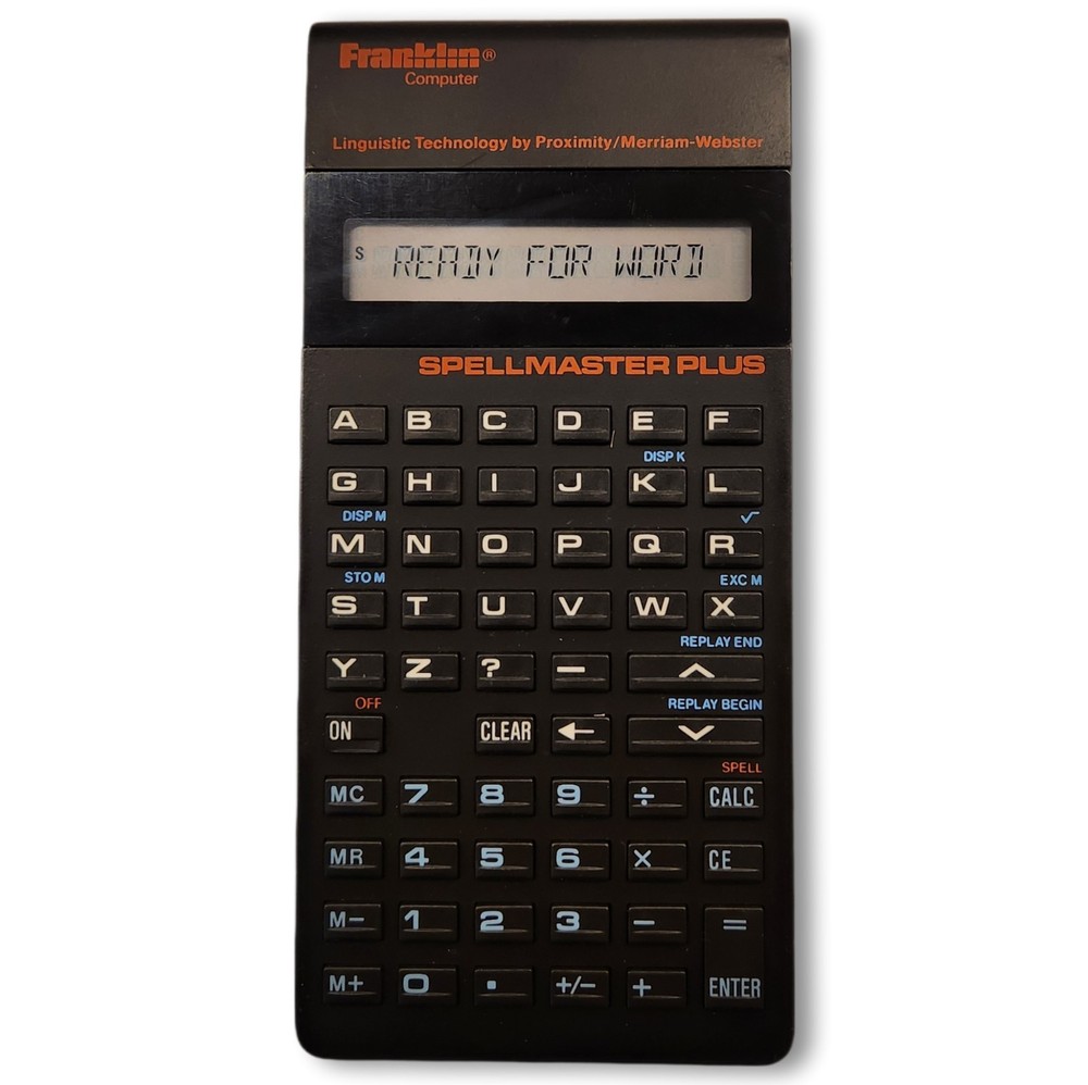 Franklin SpellMaster Plus SC-120 Electronic Merriam Dictionary - Tested