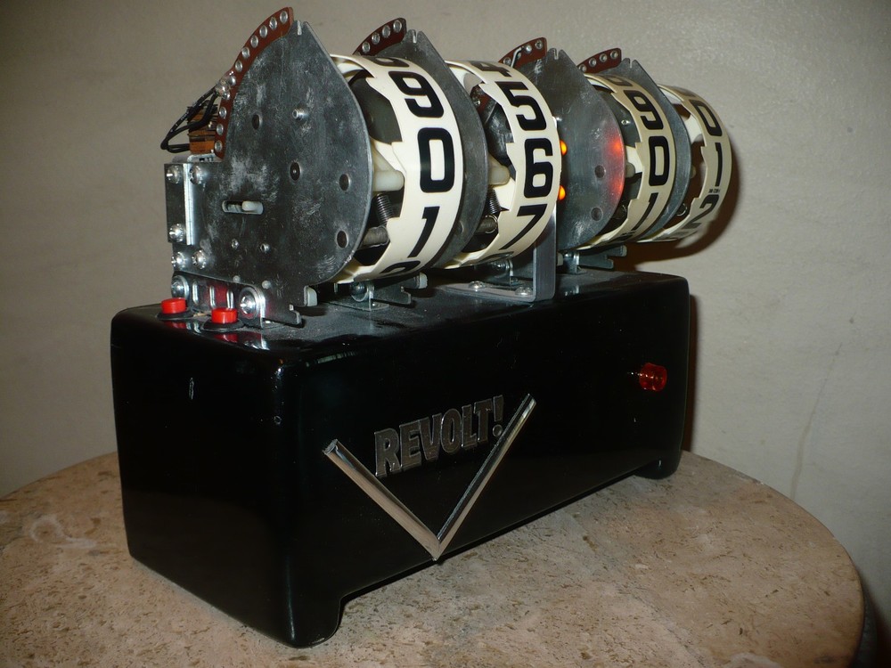 Mechanical Pinball Flip Clock- (See Description) OOAK