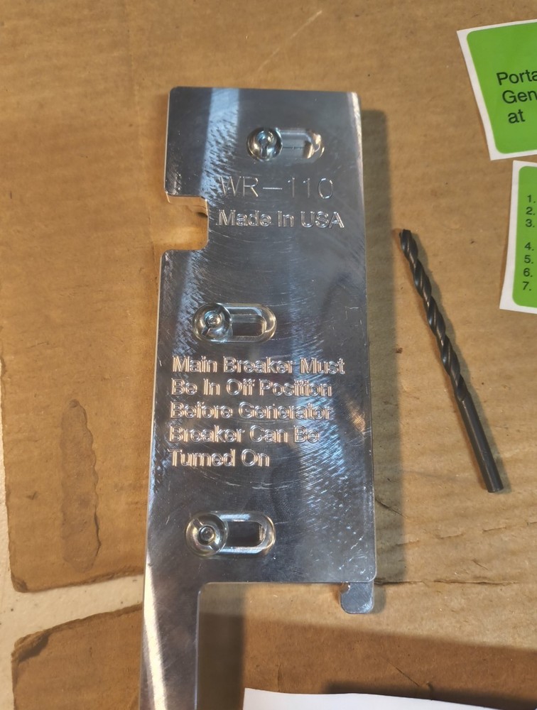 Generator Interlock Kit , Square D 200 Amp Panel