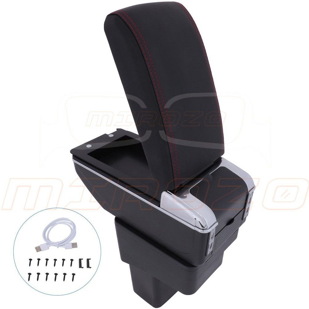 For Nissan Juke 2010-2015 Front Leather Console Container Armrest Storage Box
