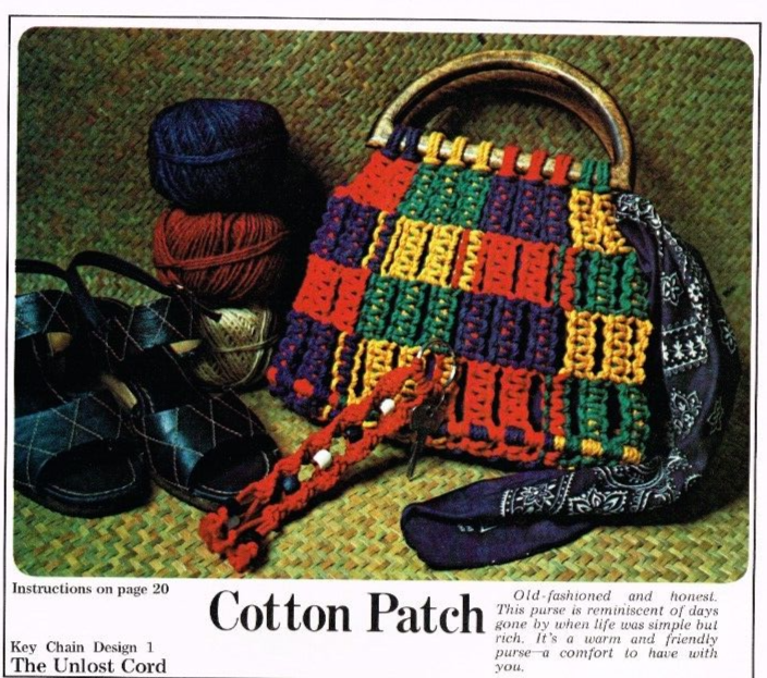 Purse Strings Macrame 20 Purses Handbag Patterns Pattern Leaflet 1976 Vintage