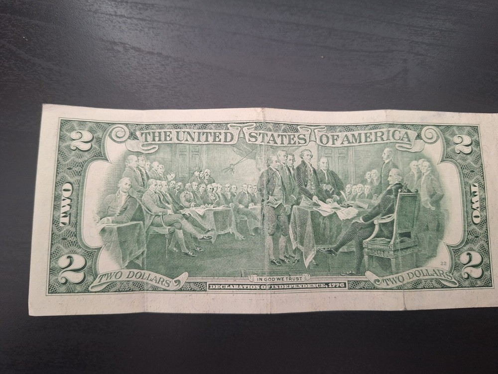 2003 Series A $2 Bill- Serial # Starts With Zero