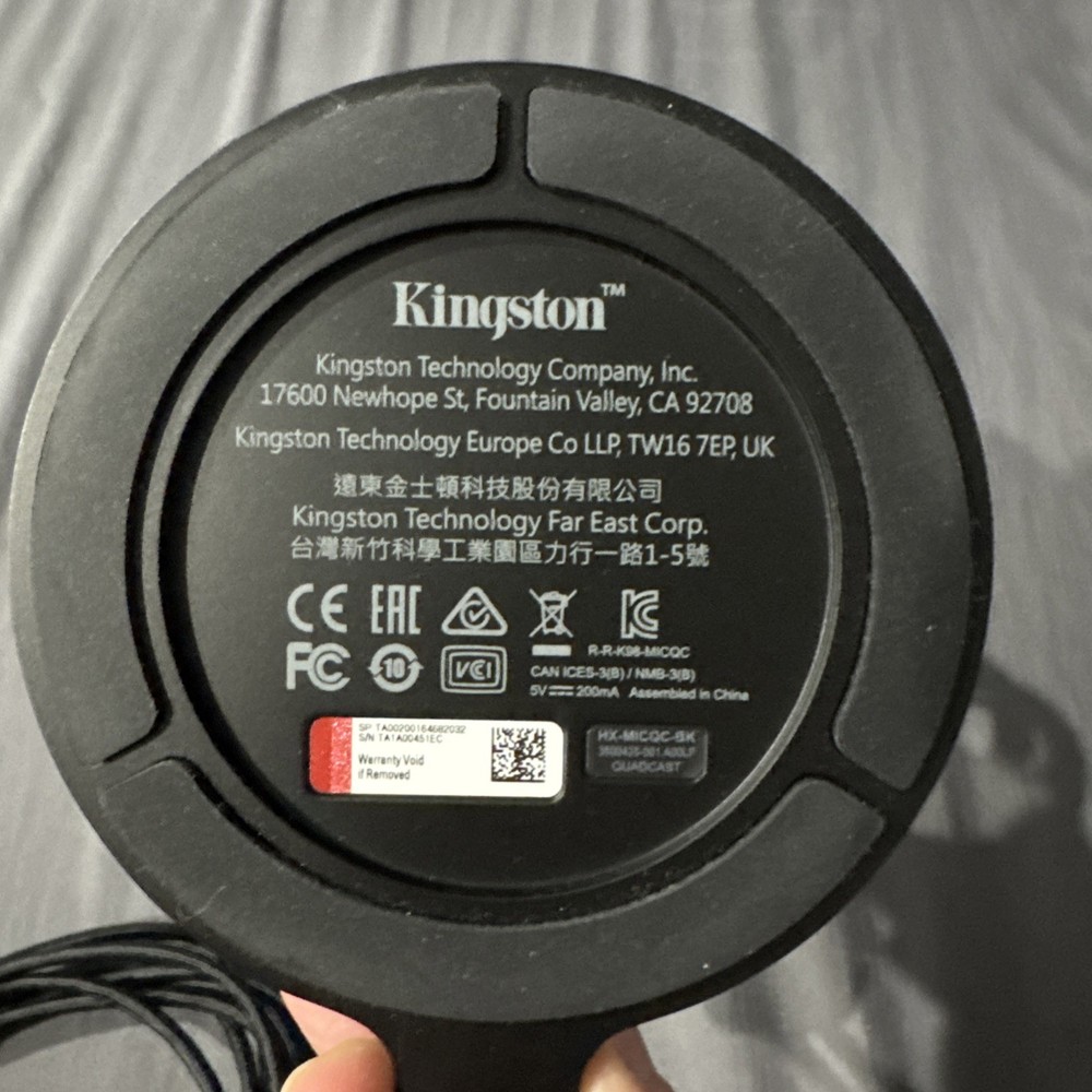 HyperX QuadCast - USB Condenser Gaming Microphone Red LED. Read Description