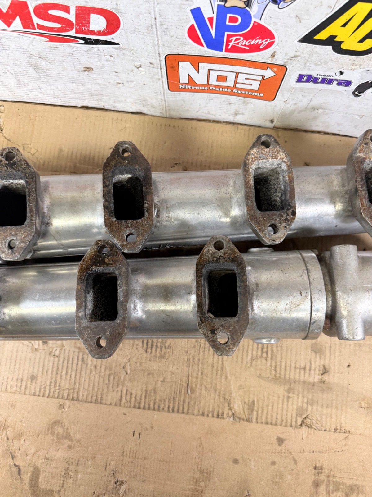 VINTAGE FORD FE 390 427 EDELBROCK M5 MARINE BOAT EXHAUST LOGS EXHAUST MANIFOLD