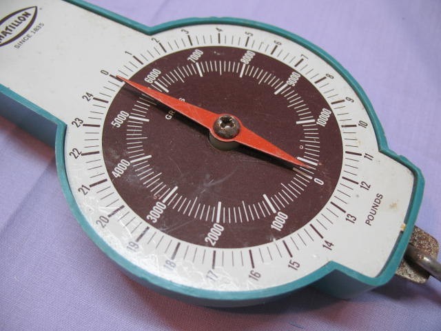 Chatillon Vintage Hanging Scale with Dial 25 Pounds
