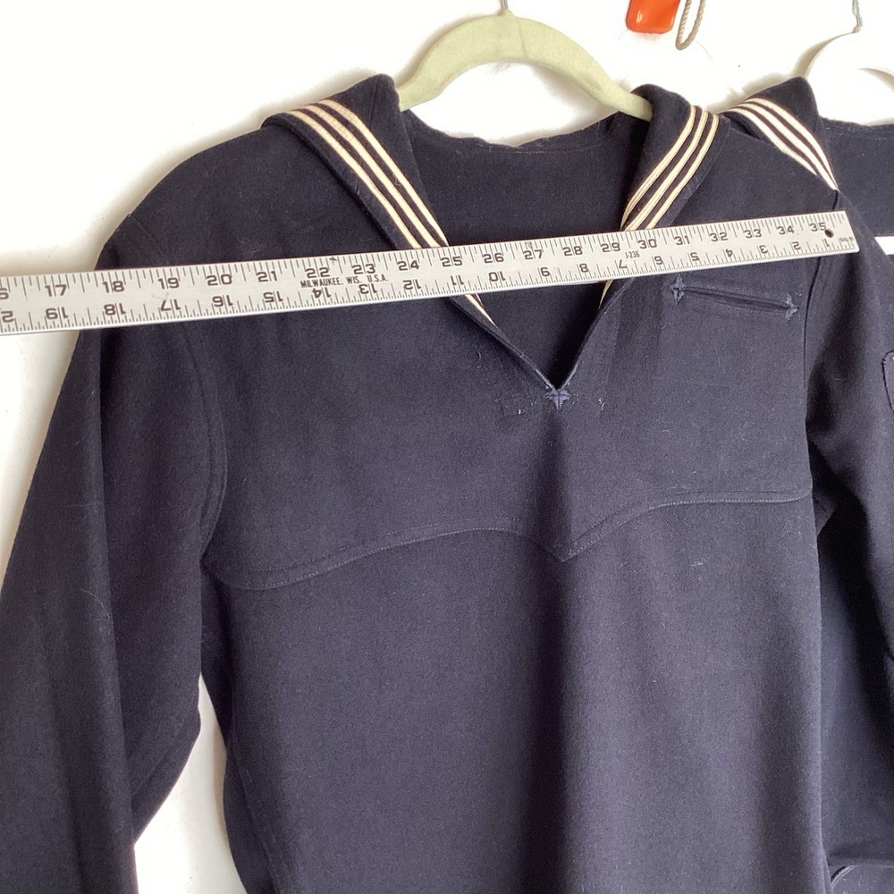 2 USN Navy Wool Cracker Jacker Uniforms 1st Class Engineering Aide & Machinists