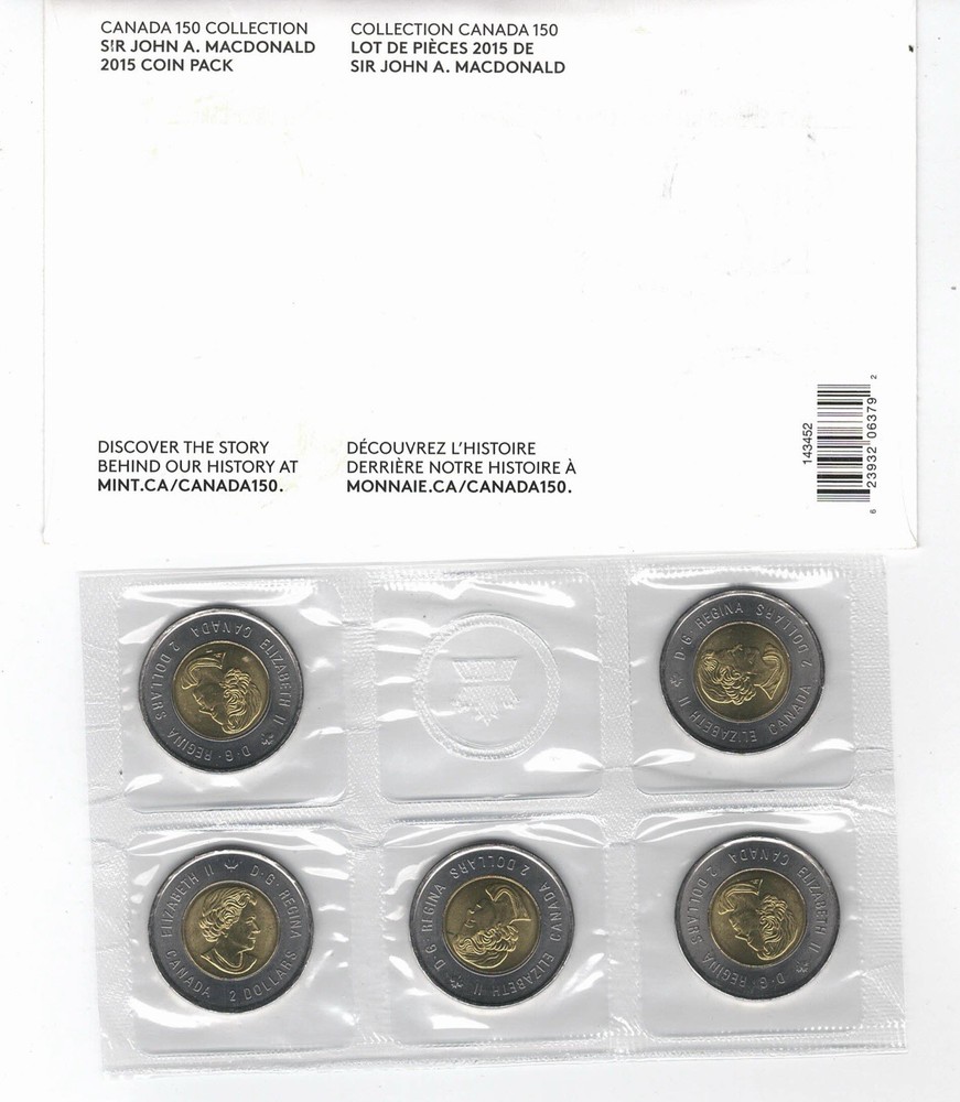 2015 Canada Sir John A. Macdonald - Royal Canada Mint -