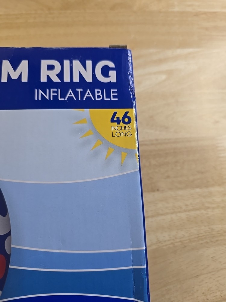 Koolwaves Inflatable Swim Ring Pool Float Patriotic Pattern 46"