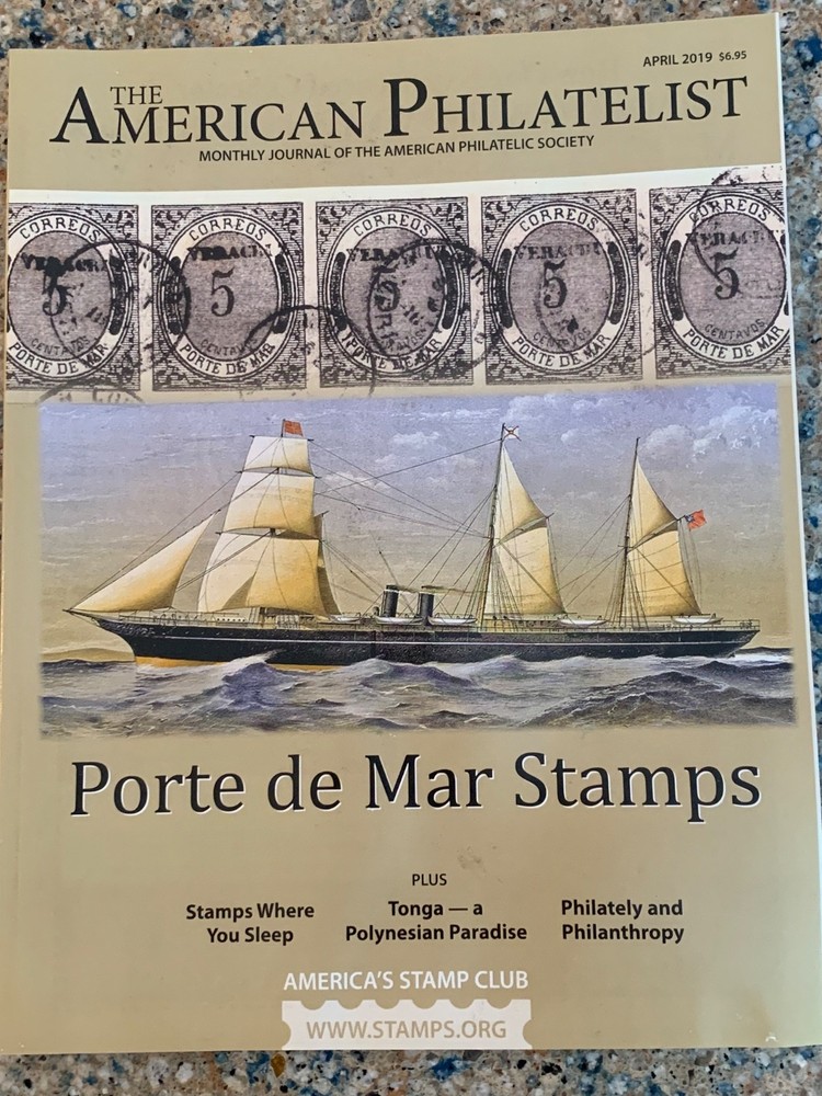 American Philatelist Magazine  2019, April