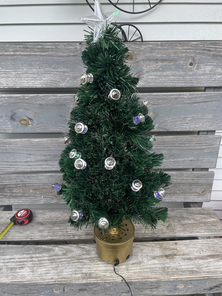 36 Inch Fiber Optic Christmas Tree Continuously Changes Color Lanterns Beautiful