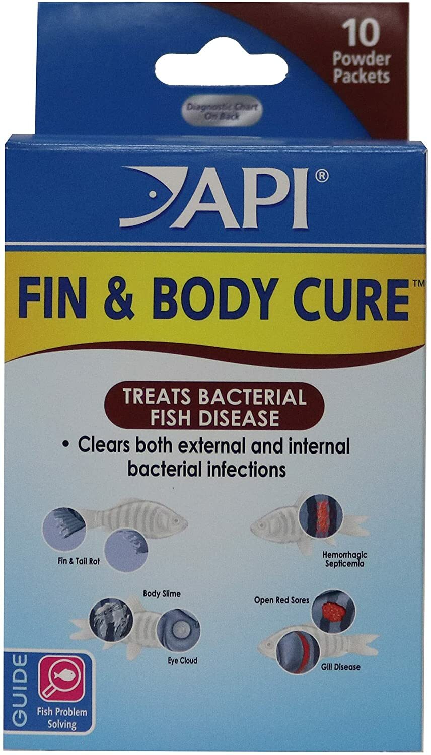 API FIN & BODY CURE Remedy Aquarium Tropical Fish Disease Medication Exp 06/2024