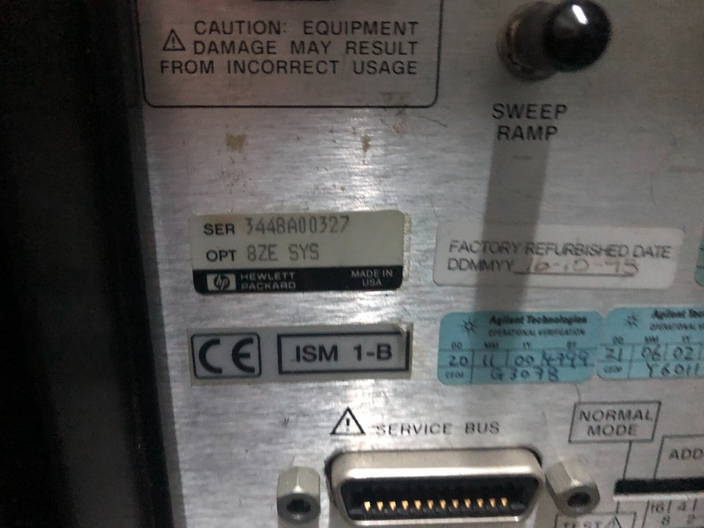 HP 85460A RF Filter Section for HP 8546A EMI Receiver, with opt 8ZE, SYS