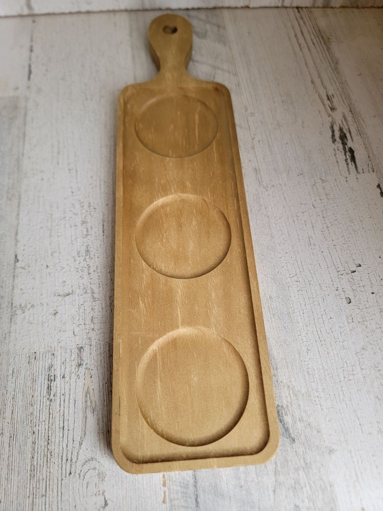 Hallmark wooden condiment tray Xmas kitchen accessory