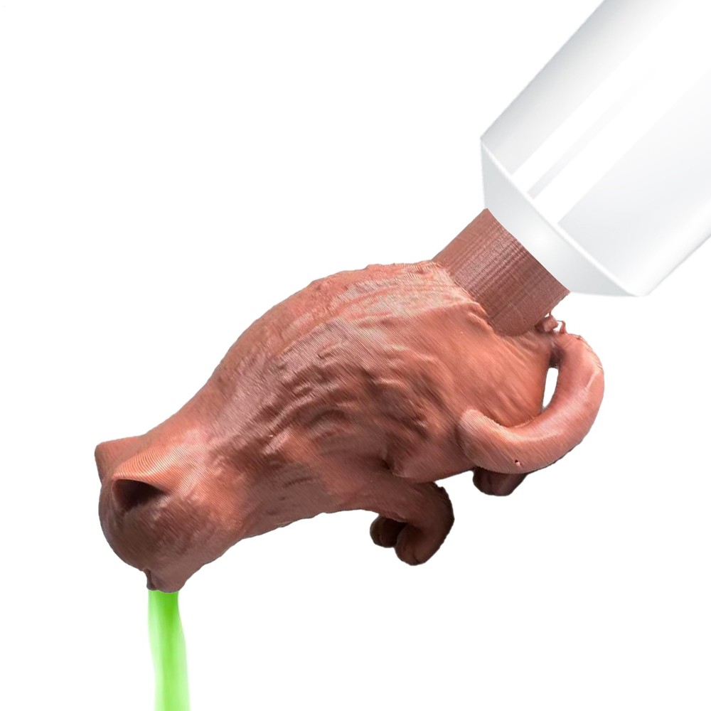 Funny Toothpaste Cap Dispenser – Creative Vomiting Kitty Topper for Cat Lovers