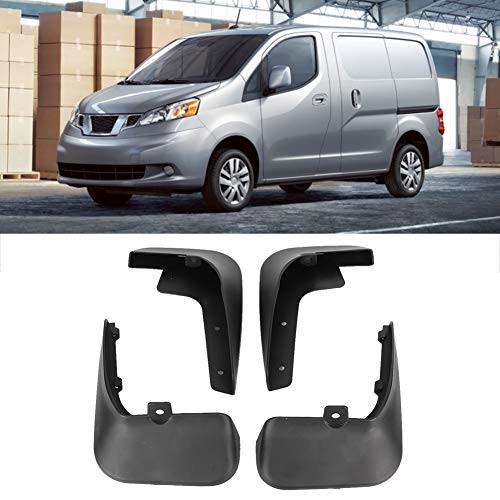 Car Mud Flaps for NV200 2010 2017, 4Pcs Mudguards Replacement, Plastic, Front