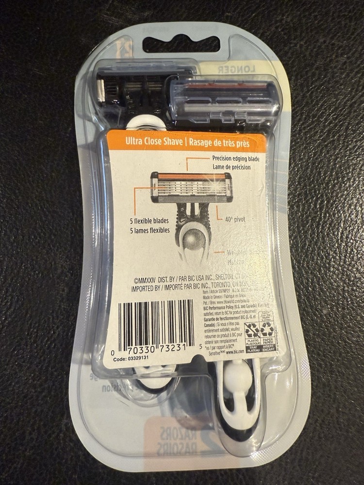 Flex 5, Men's Disposable Razors, 2 Razors