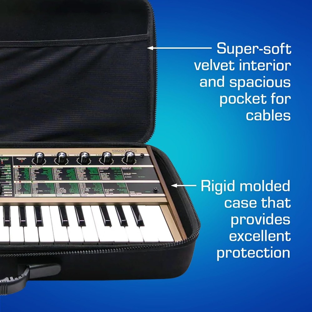 Korg MicroKorg/MicroKorg 2 / MicroKorg XL+ Case - Custom-Fitted Compact PULSE...