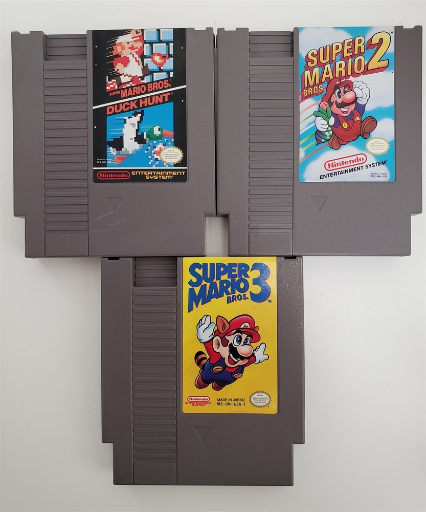 NES Console Bundle with Super Mario Bros. 1,2,3 and 2 Controllers