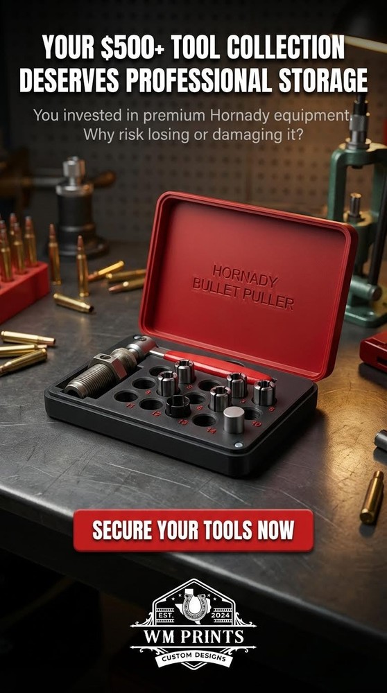 Hornady Bullet Puller and Collets Storage Case