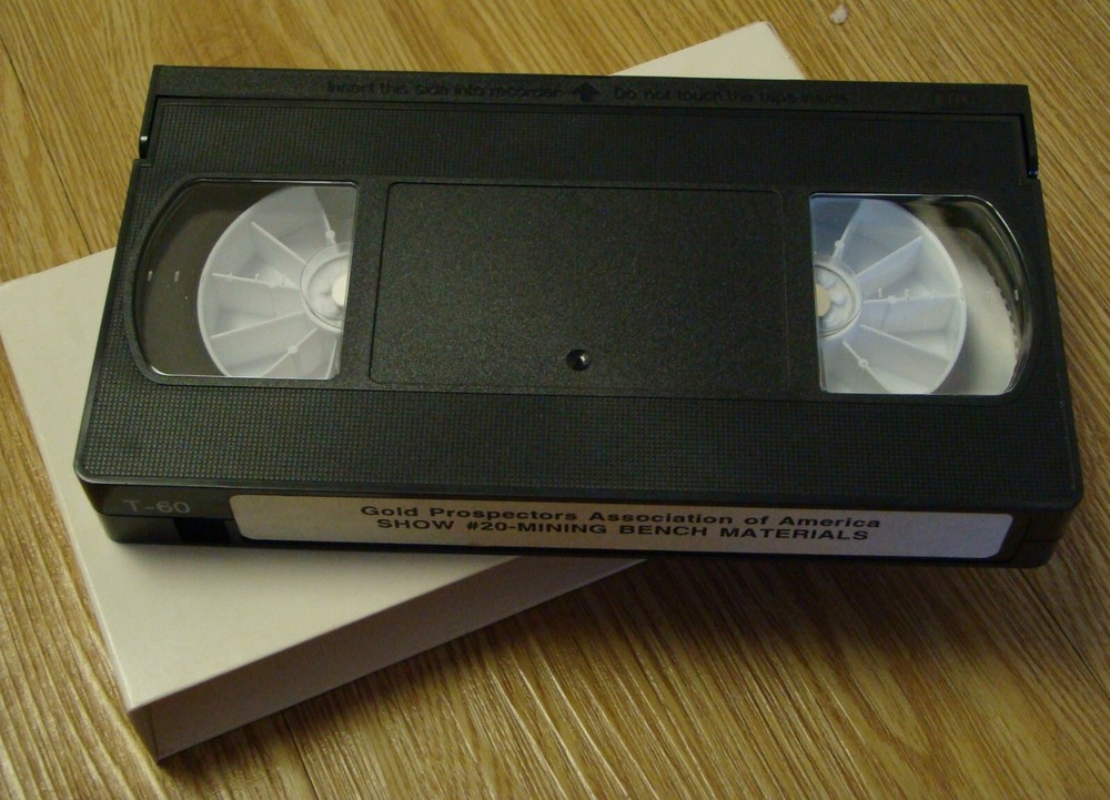 GPAA Gold Mining VHS Video Tape MINING BENCH MATERIALS
