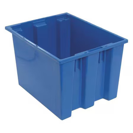 Quantum Storage Systems Snt195bl Stack & Nest Storage Container, 12.7 Gal,