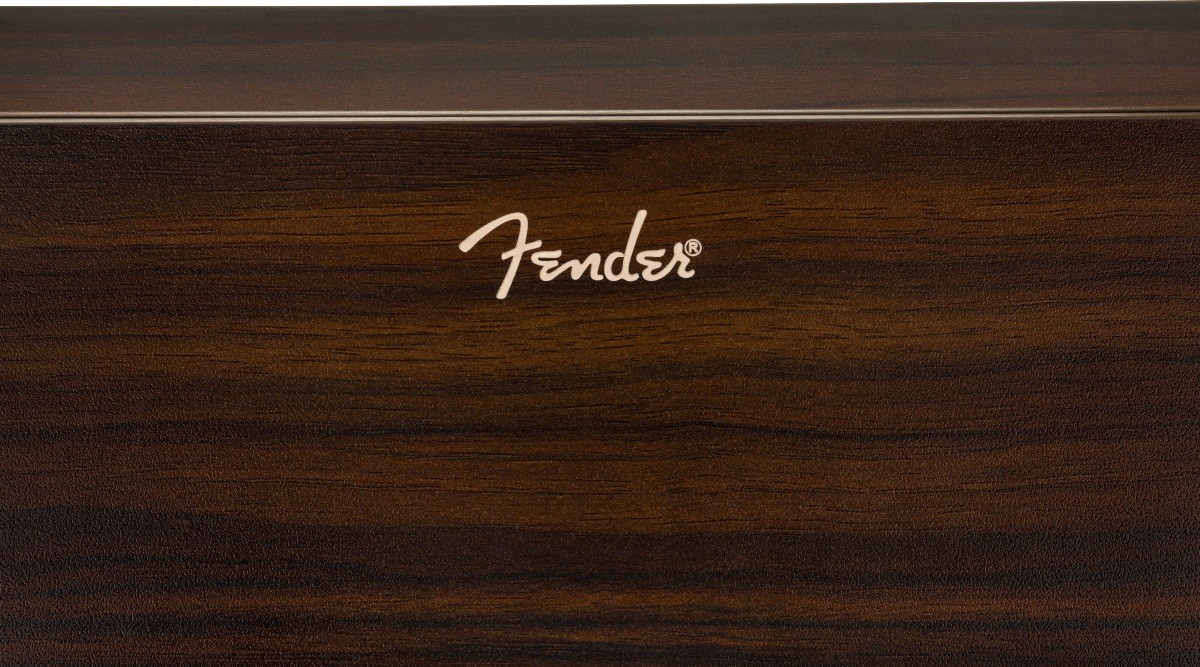 Fender Official Deluxe Wooden Wall-Mounted Guitar Pedal Storage Shelf