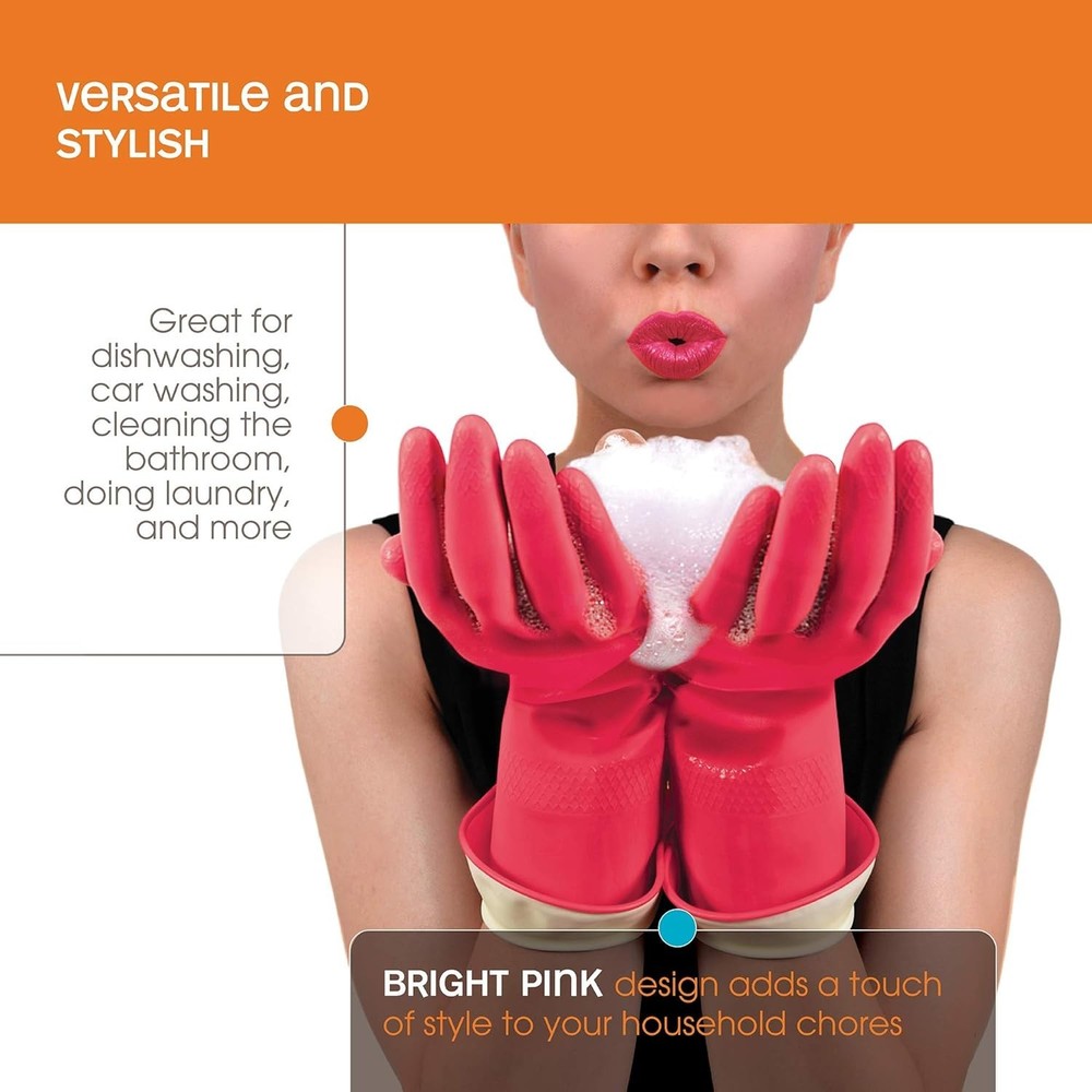 Waterblock Gloves, Large, 1-Pair, Pink