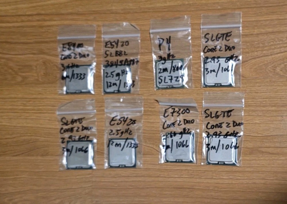 ( 8 ) Intel GA775 Socket CPU Processors Great Little Lot!